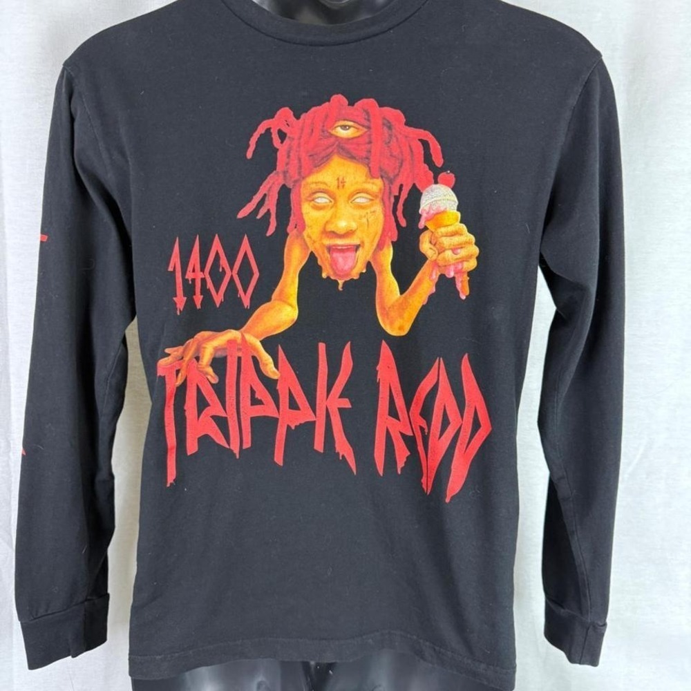 TRIPPIE REDD CONCERT SHIRT ADULT Medium  BLACK LONG SLEEVE 1400
